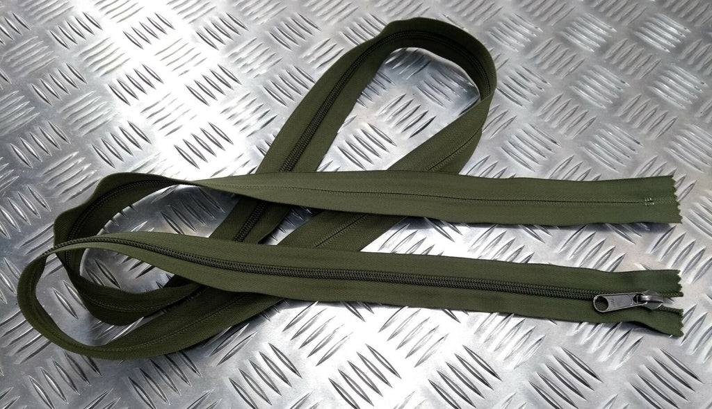 Genuine British YKK 175cm Closed End Green Heavy Duty Zip Zipper