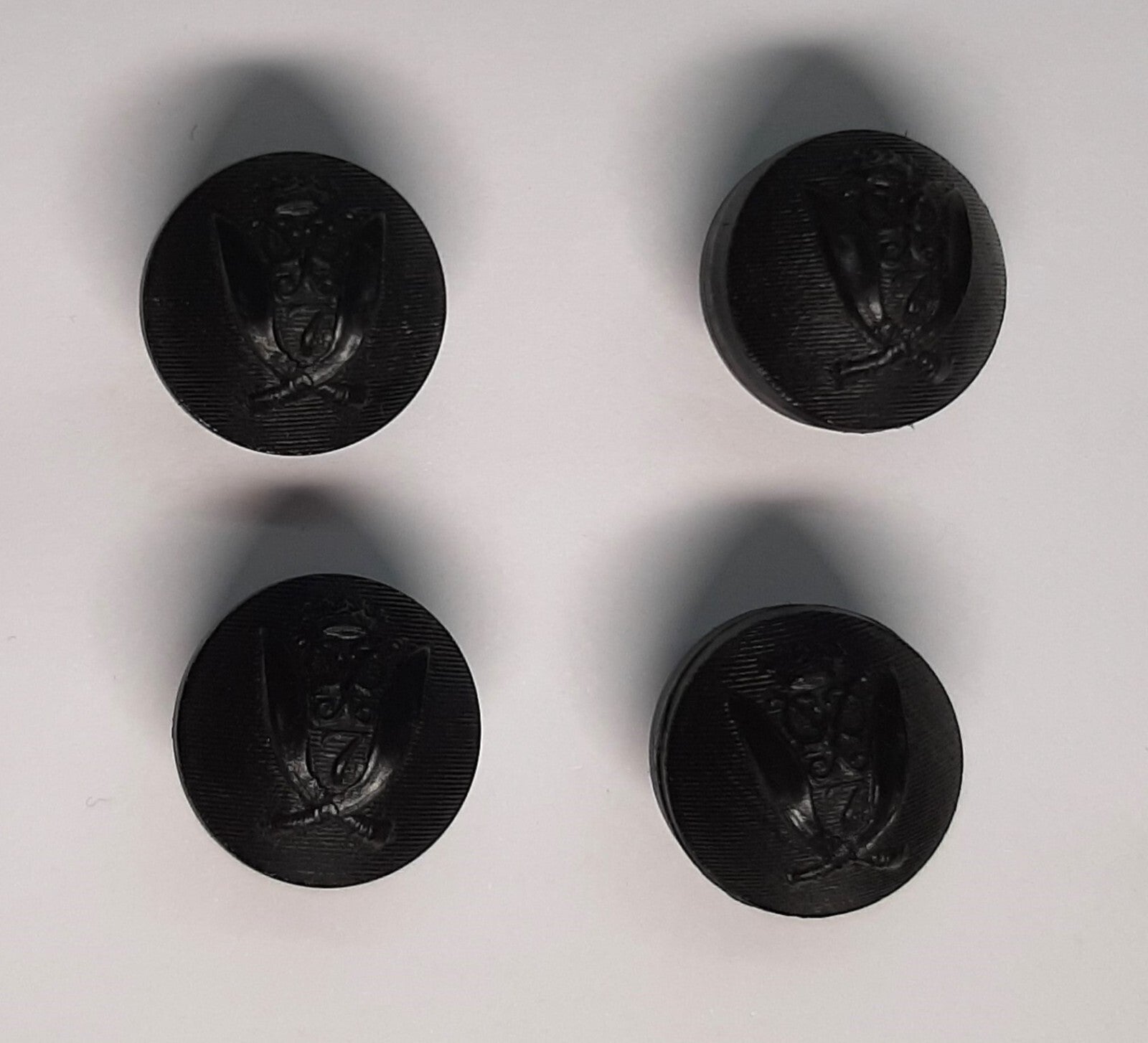 7th Duke of Edinburgh's Own Gurkha Rifles Black Ball Dress Buttons 28L X8
