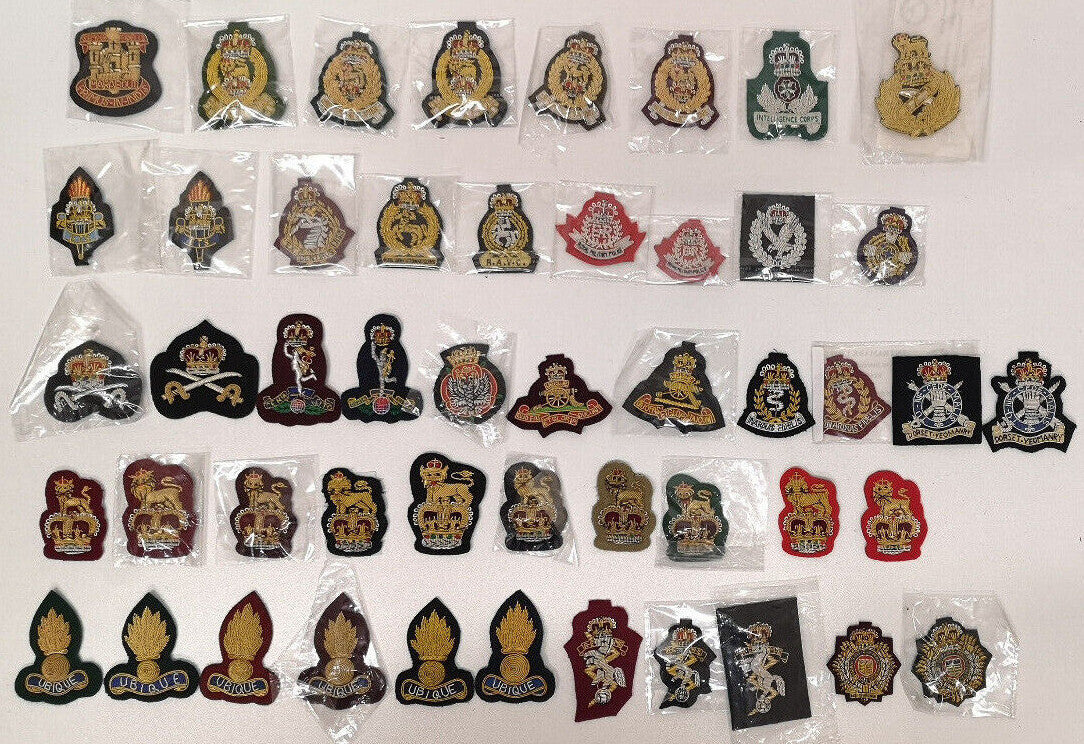Forage Cap/Side Hat Wire Braided Felt Beret Badges Various Types