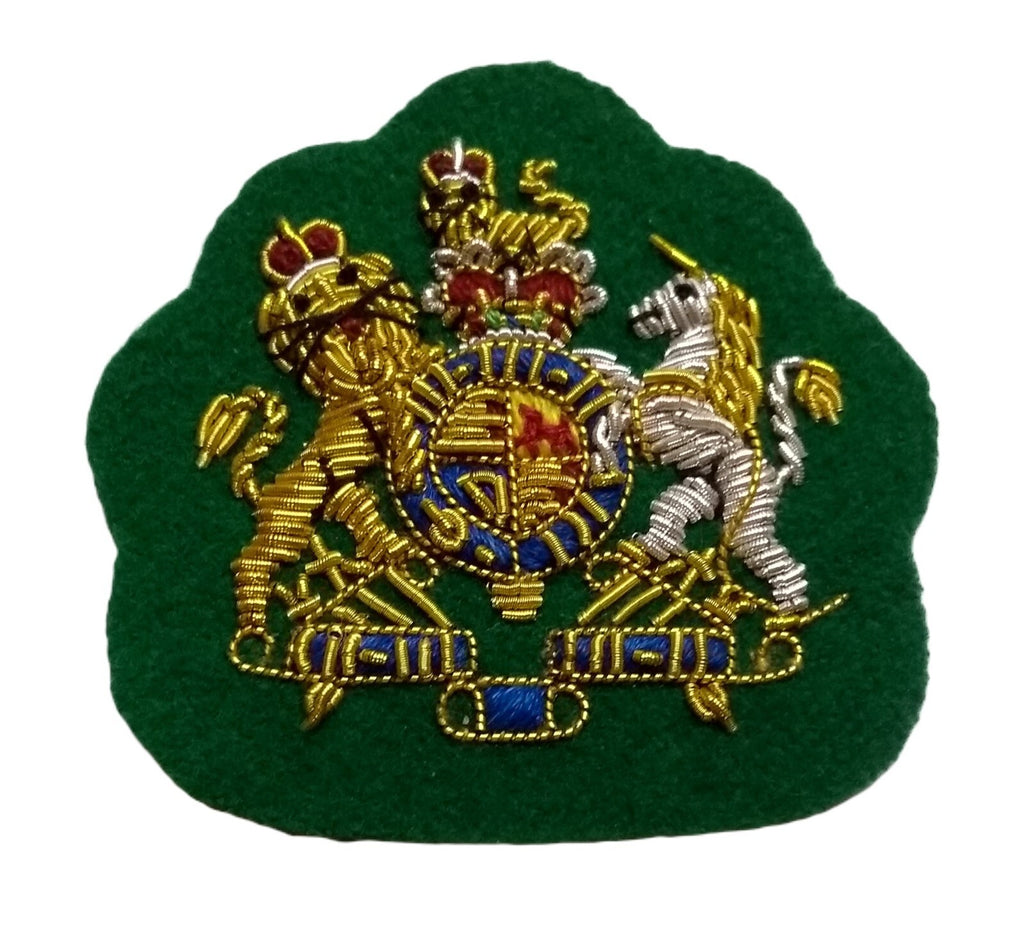 Mess Kit Badge WO1 Green British Hand Embroidered Insignia Arm Patch