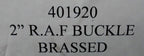 RAF Royal Air Force British Double Prong Belt Buckle For FAD RAF Army Jacket Brassed NEW