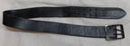 Vintage Leather Belt Solid Brass Double Prong Painted Buckle 1 3/4 Wide Size 36"