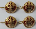 Officer Rank Badges Facing Birds Insignia Small Split Pin Rank Pips 2 Pairs