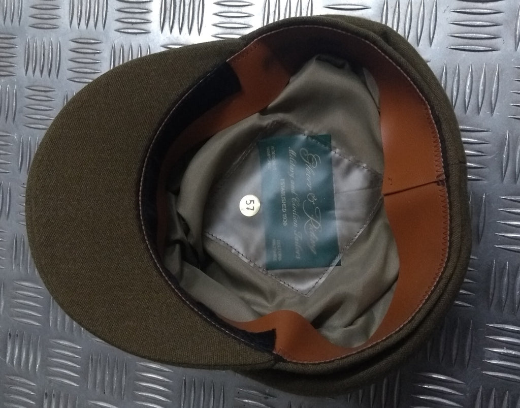 No2 Dress Hat Vintage Khaki Green No Badge Woman's Version Size 57cm