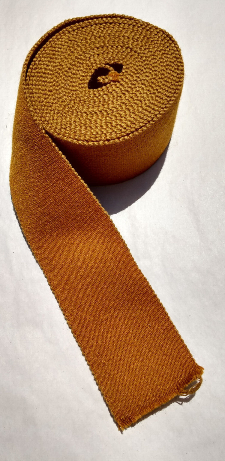 Sand Brown 64mm Stable Belt Material Genuine British Made / Sold by 50cm