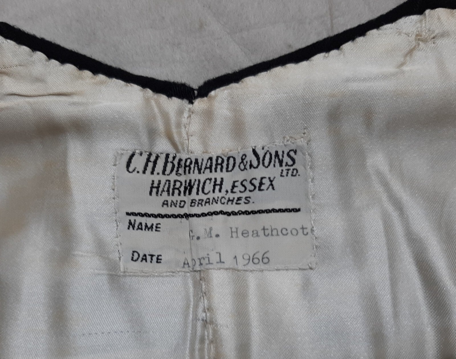 Naval Mess Trousers British Royal Navy Officers RN Vintage 1966 Pattern W31"
