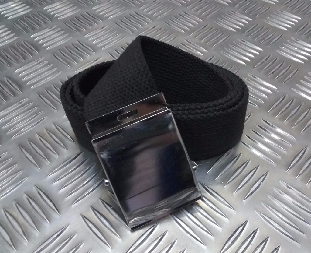 Military Style 2" Canvas Web Roll Buckle Parade Trouser Belt Unisex All Colours