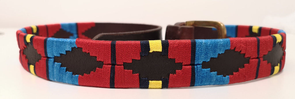 Royal Artillery RA Leather Polo Belt with Brass Buckle