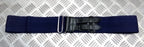 Royal Navy Blue Stable Belt Double Leather Straps & Chrome Slide Adjust Max 34"