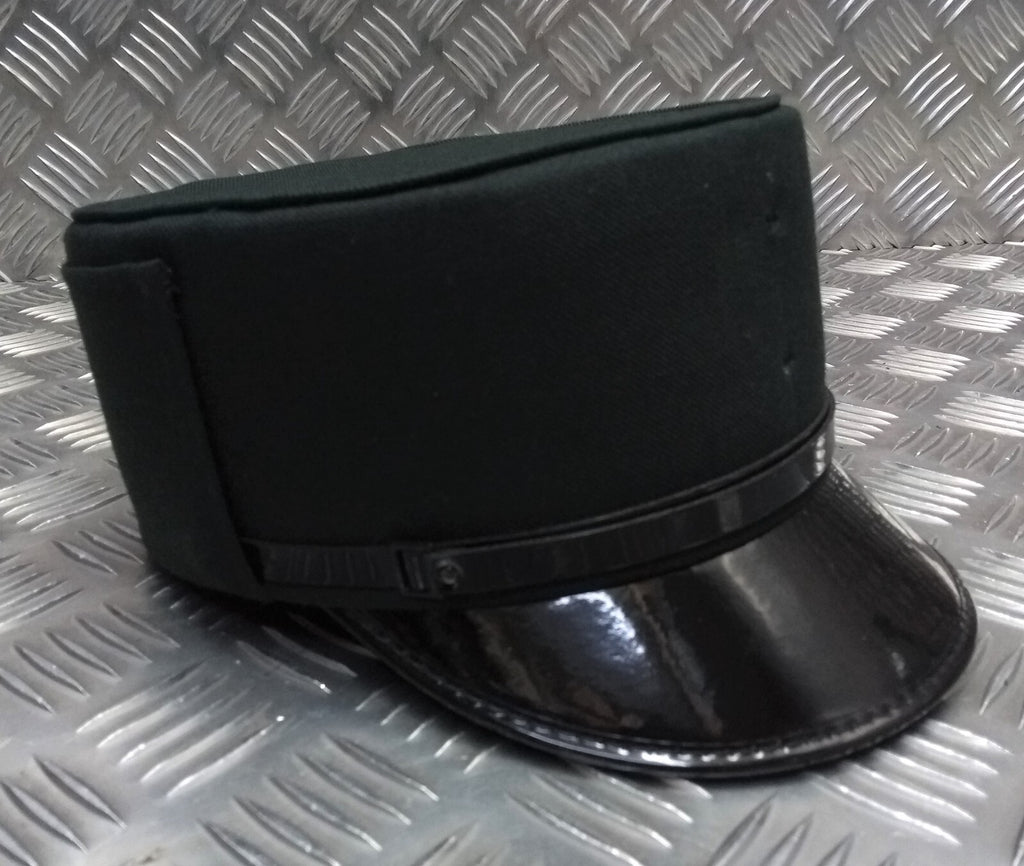 Female Dress Hat Bottle Green Woman's Uniform Visor Peak Cap With Chinstrap 52cm