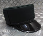 Female Dress Hat Bottle Green Woman's Uniform Visor Peak Cap With Chinstrap 52cm