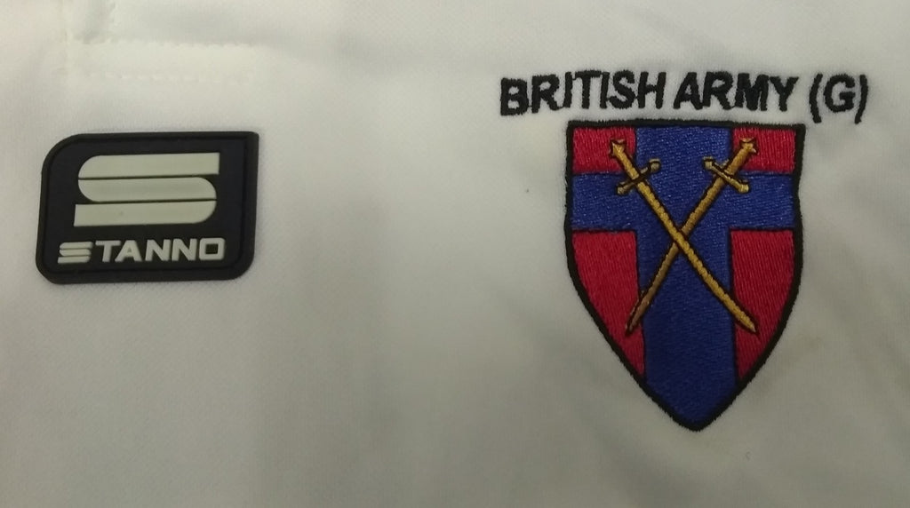 Sports Shirt British ARMY (G) Team Style White Technical Long Sleeve Active Top