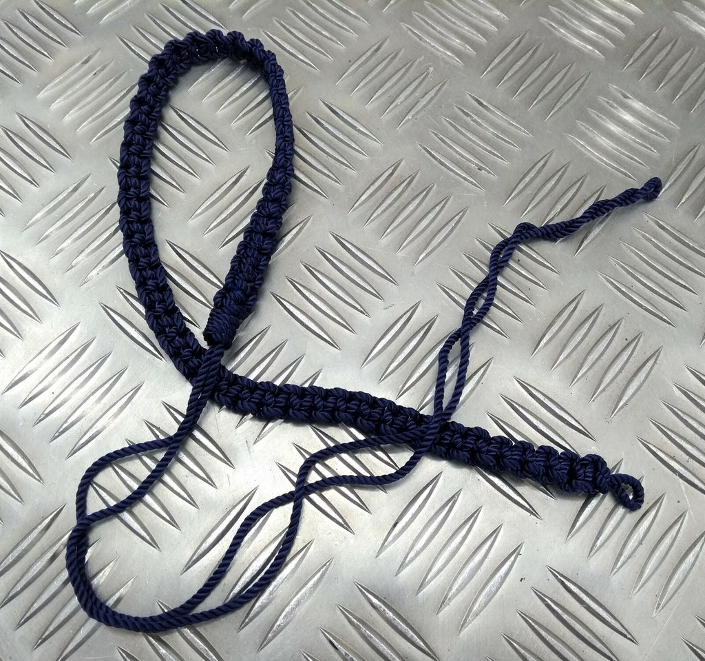 Genuine British Army Royal Corps of Signals Blue 3 Ply Lanyard Ceremonial