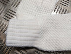 White Waffle Gloves Liners UK Made Size Small / Medium NEW