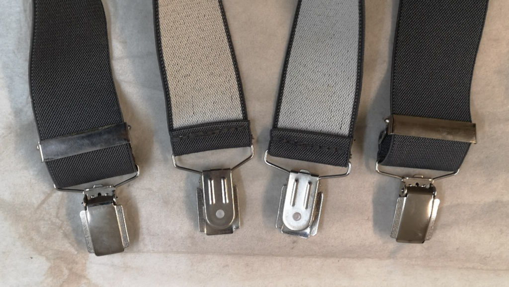 Various Clip-On / Button Elastic Braces / Suspenders Adjustable