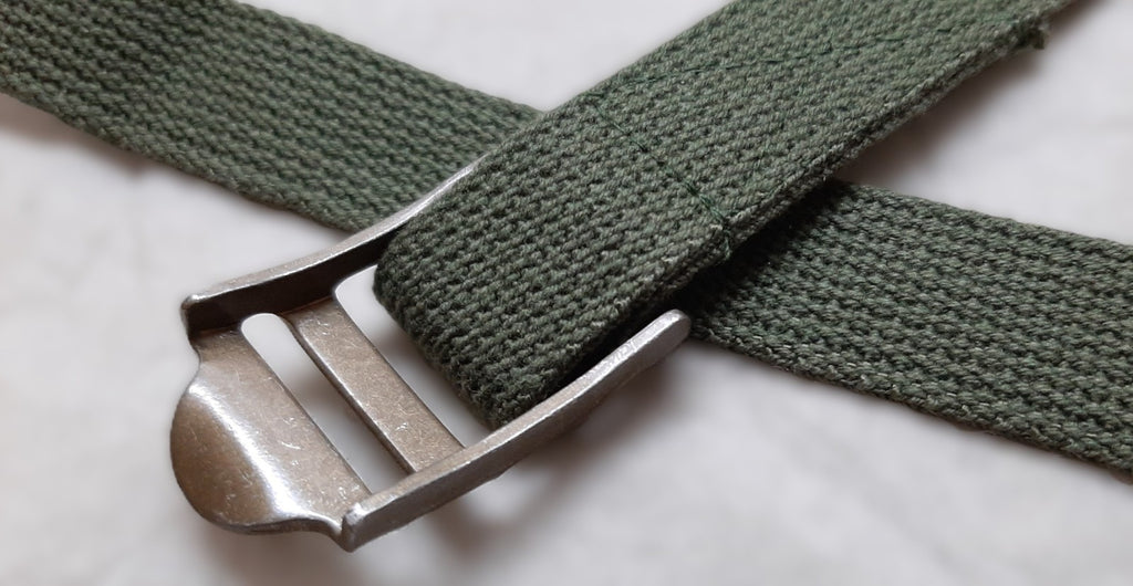 Army Canvas Straps Vintage Green Canvas Utility Straps Flip Release Buckles