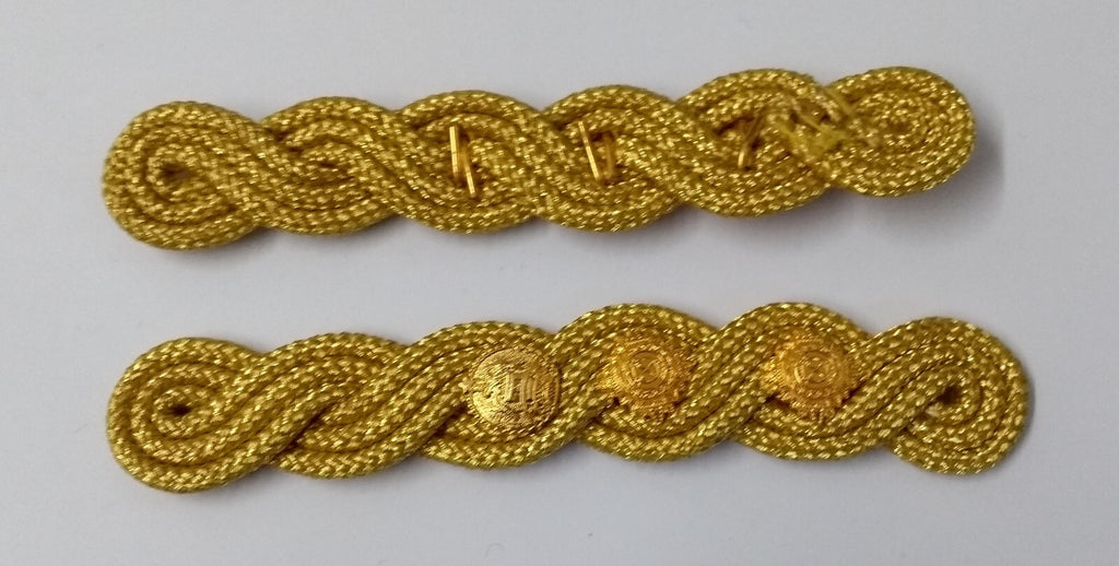 Colonel Shoulder Cords Ceremonial Wire Cord Shoulder Epaulettes & Rank Pips