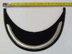 Genuine British Made Senior Officer 1/4" Silver Braid Dress Cap Peak X1