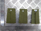 Royal Engineers OD Green Dark Blue Edged Rank Slides Genuine British Army - NEW