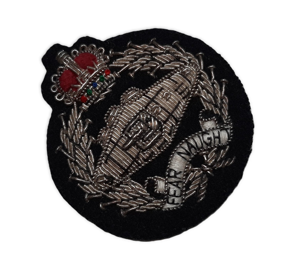 RTR Beret Badge British Army Royal Tank Regiment Old Pattern Hand Embroidered