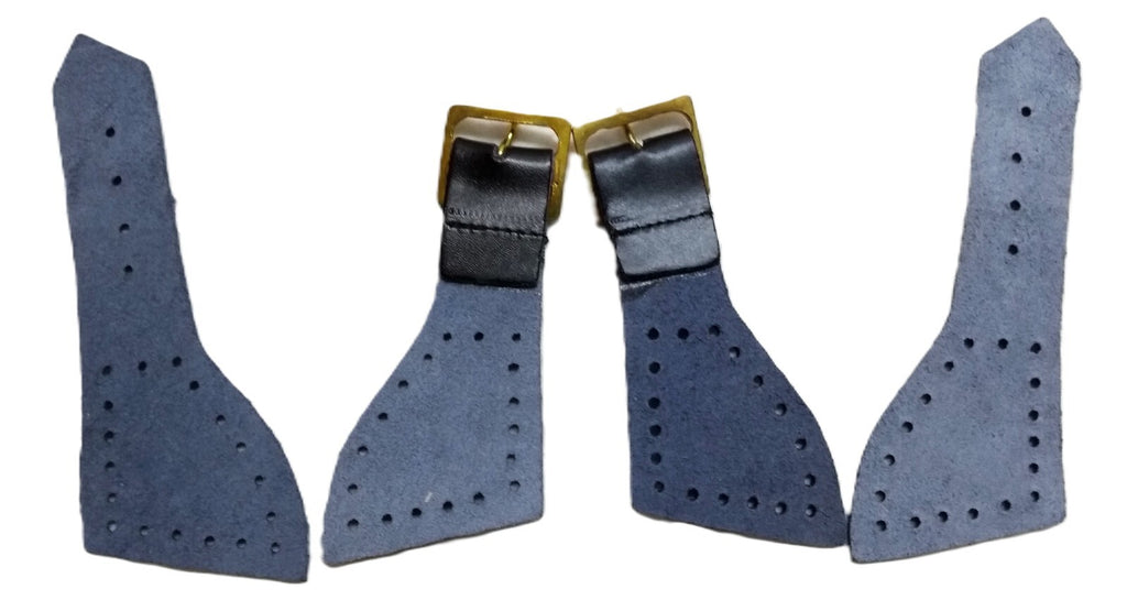 Mess Foot Straps Leather British NCO Brass Buckle HCav Cavalry Pattern