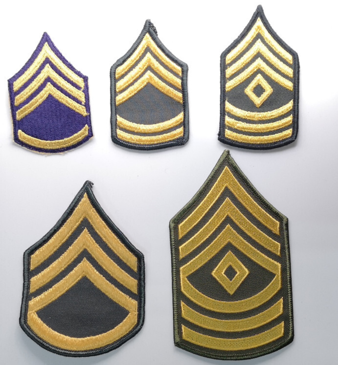 Vintage US Issued Rank Badge Chevrons Patches Various Ranks