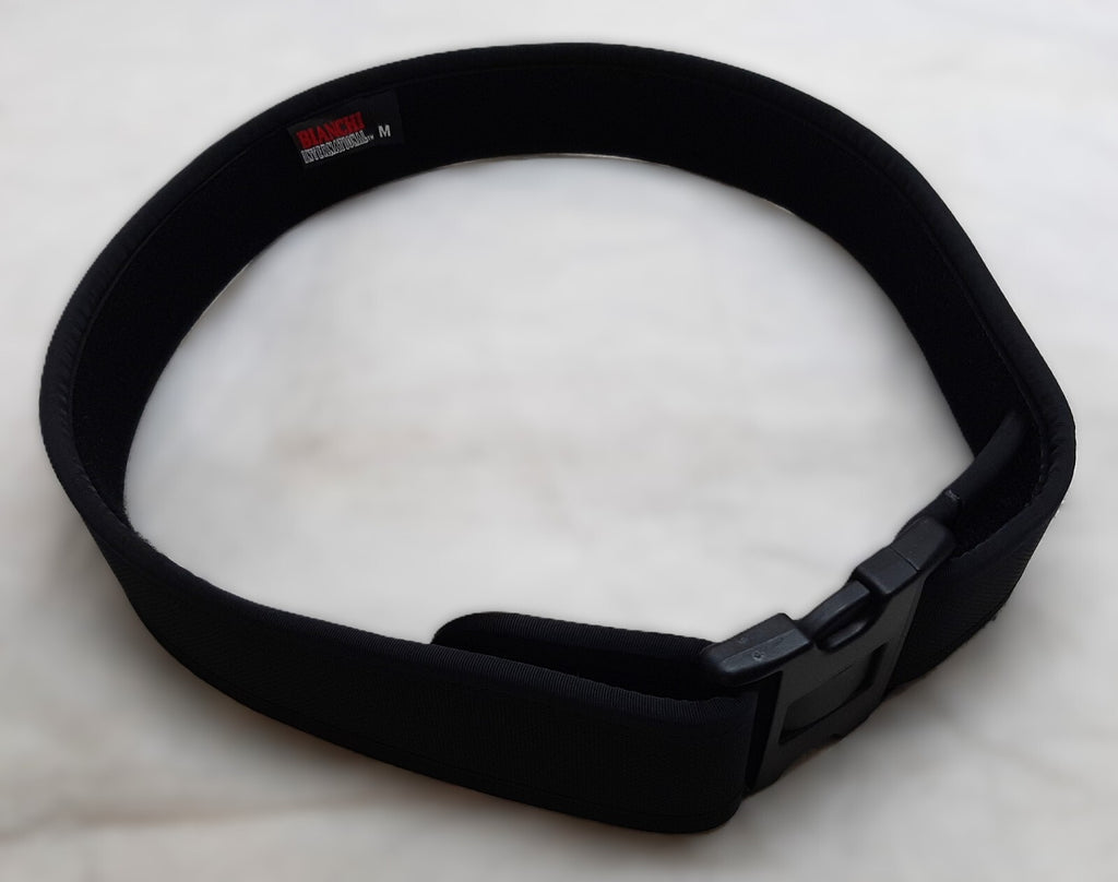 Black Waist Belt Duty Load Carrying British Bianchi Cordura 3 Point QR Buckle