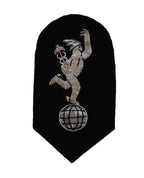 Signals No1 Dress Badge British Army Silver Embroidered Braided "Jimmy" Patch