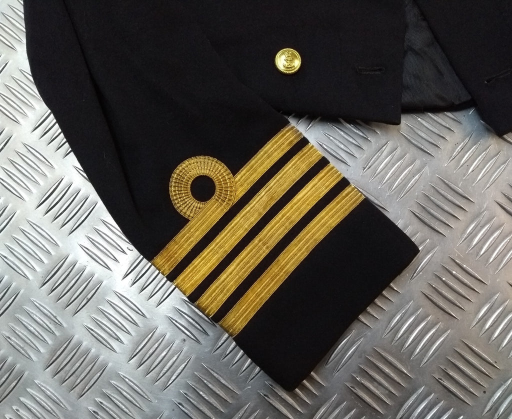 Vintage Naval Jacket 50s Pattern British Navy Mess Dress Uniform Captain Rank