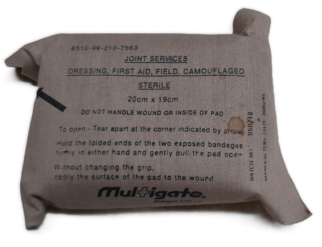 Joint Services Bandage 6" Elastic Field Wound Dressing Training or Prop Use