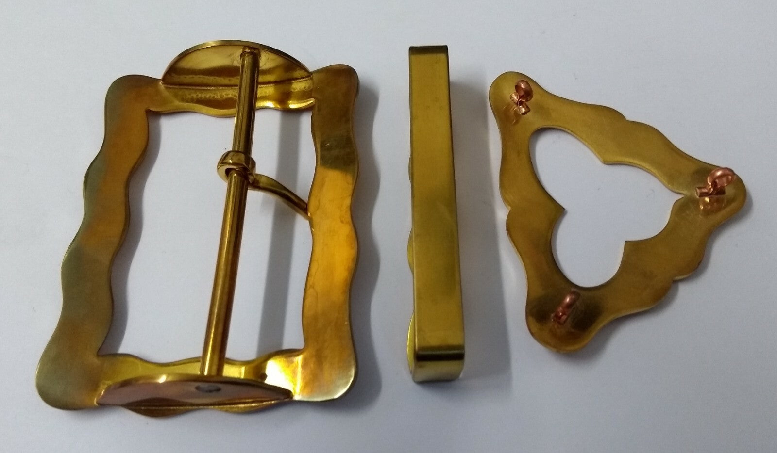 Brass Cross Buckle Set Genuine British Guards Ceremonial 57mm GIM41.