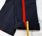 No1 Dress Trousers British Army Blues Pattern RMAS With 1" Red Stripes W35"