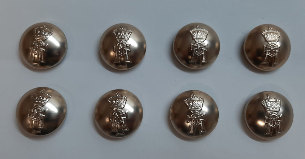 The Royal Yorkshire Regiment No2 Ring Back Button Set British Army Insignia