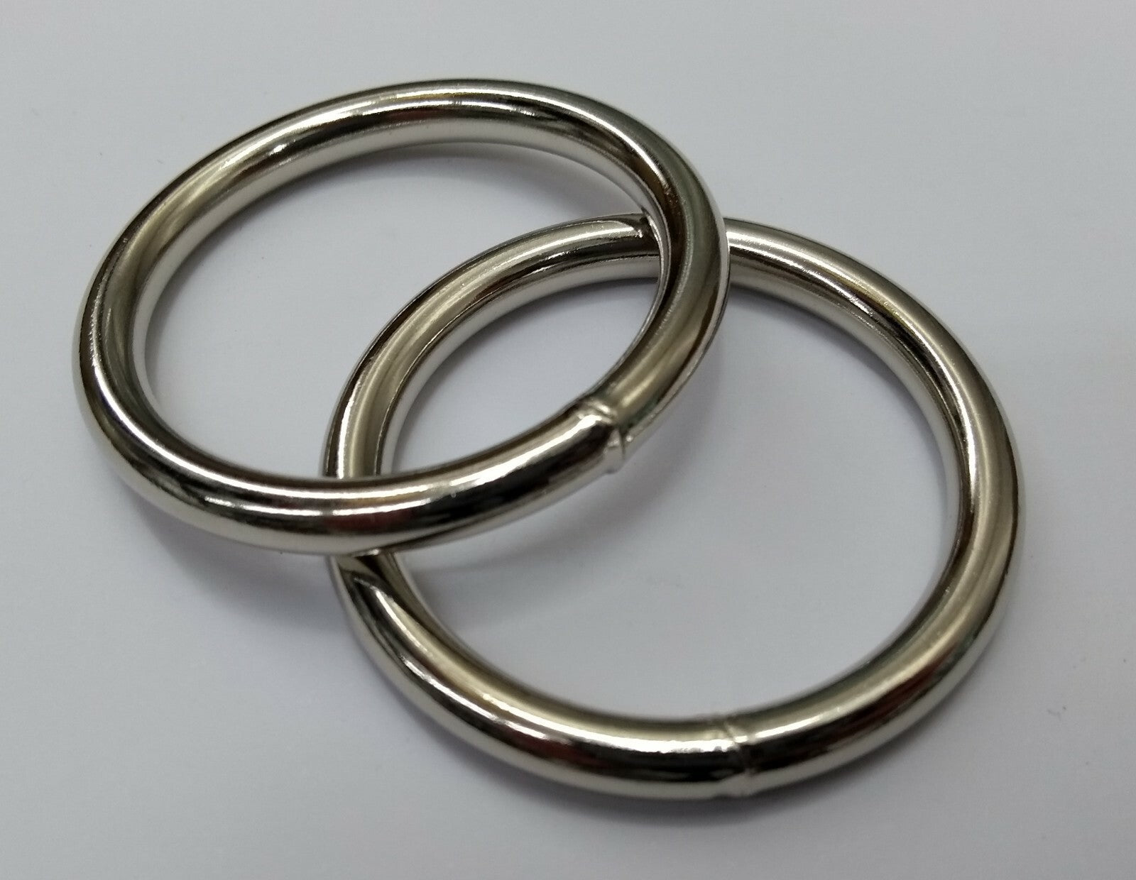 Genuine British Army Horse Guards & H Cav 1.5" Nickel Bridle Rings 1 Pair STD183