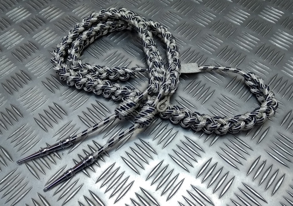 Oman Silver Aiguillette Senior Officer Blue Fleck Ceremonial UK Made