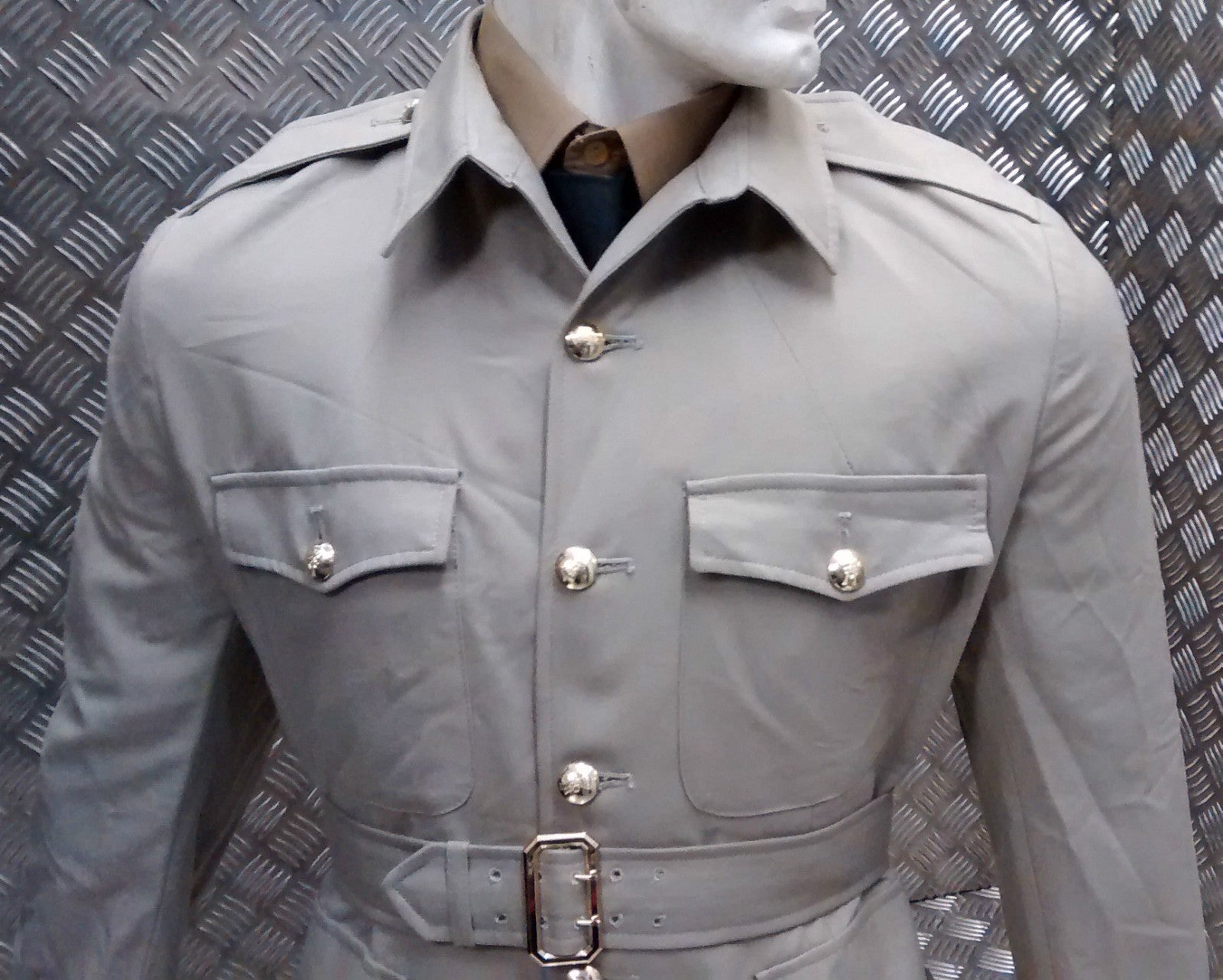 British Army No6 Dress Jungle / Safari / Tropical Jacket Fully Buttoned Without Belt