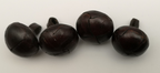 Royal Scots Leather Buttons Offc. Dark Brown Half Ball Dome 34L x4