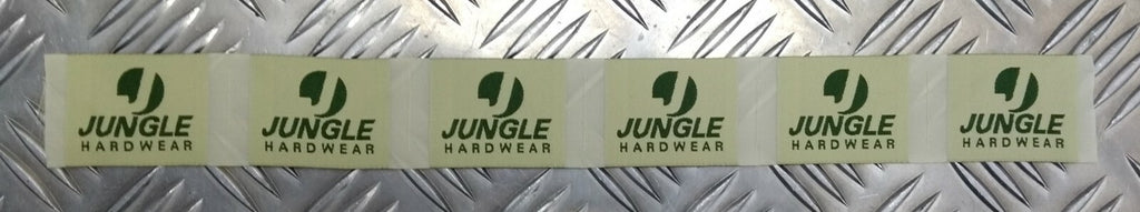 Genuine Vintage Jungle Hardwear Clothing Label With The jungle logo Never Sewn