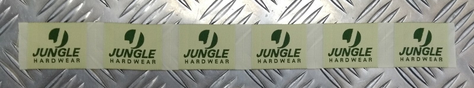 Genuine Vintage Jungle Hardwear Clothing Label With The jungle logo Never Sewn
