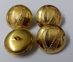 Genuine Vintage IV Harp insignia Shank Buttons x 6 - New