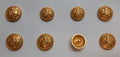 RAChD Buttons 22L X8 Small British Royal Army Chaplains' Department Insignia