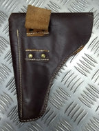 Vintage Holster Leather Unknown Pistol Side Arm Holster Faulty