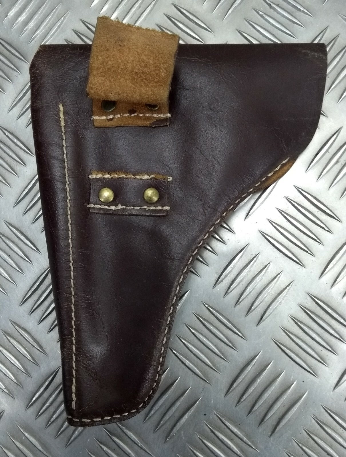 Vintage Holster Leather Unknown Pistol Side Arm Holster Faulty