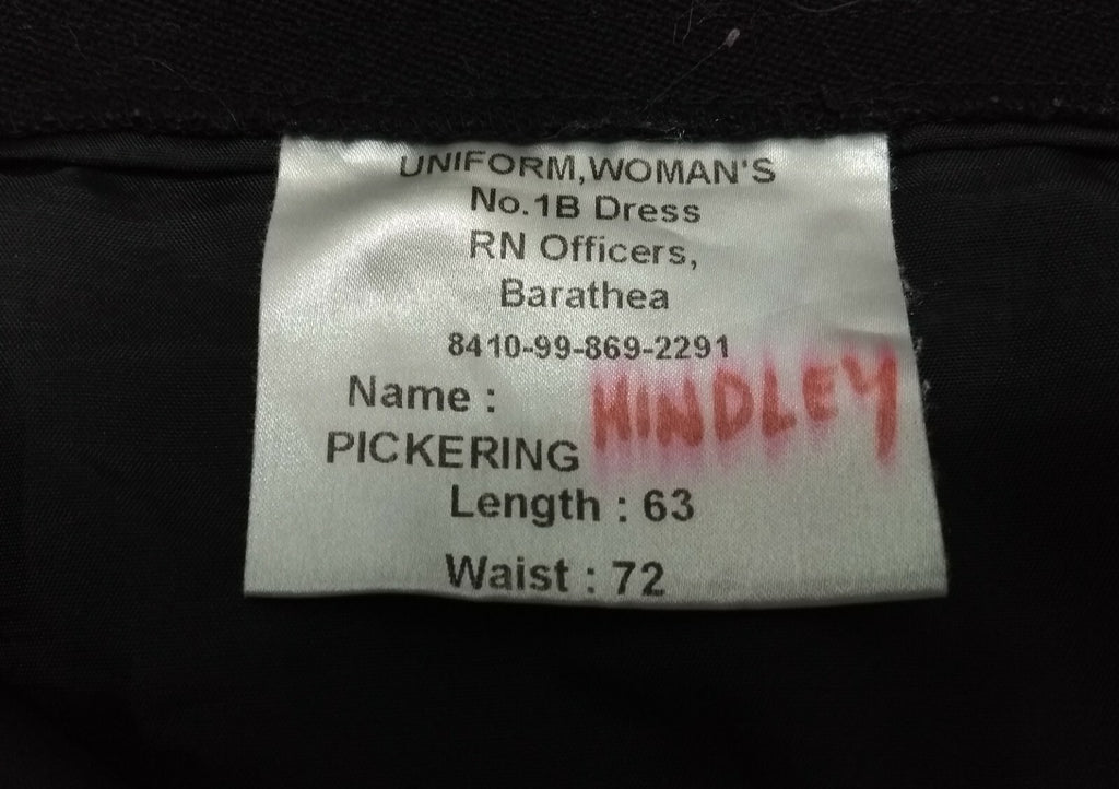 WRNS Skirt No1B Barathea OFC British Royal Navy Dress RN Uniform Issue