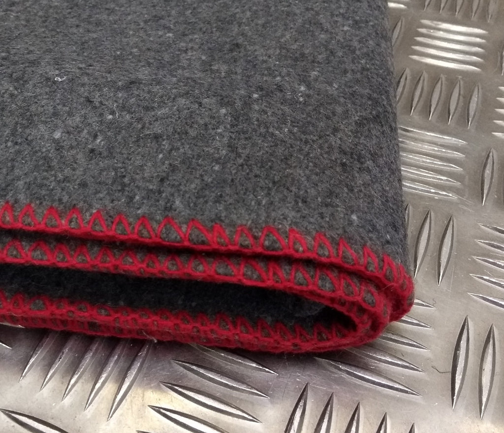 Military Army Style Whipped End Blanket Wool Mix Blanket Personal Bedding New