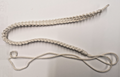 British Royal Artillery RA RAC Lanyard No2 Dress Macramé 3 ply White