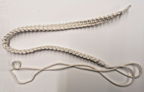 British Royal Artillery RA RAC Lanyard No2 Dress Macramé 3 ply White