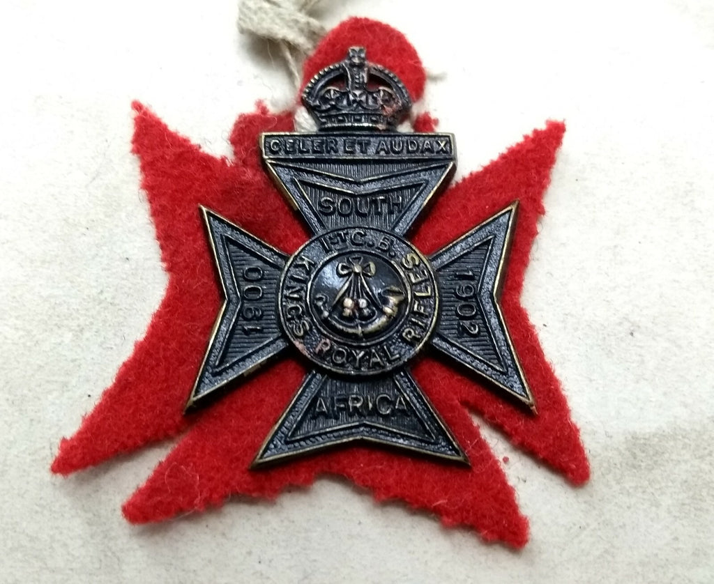Genuine Vintage British Army Inspectorate of Stores Metal Badge Sample Card 1952