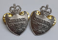 Queens York Rangers Collar / Lapel Badges 1st American Canada Old Pattern