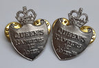 Queens York Rangers Collar / Lapel Badges 1st American Canada Old Pattern